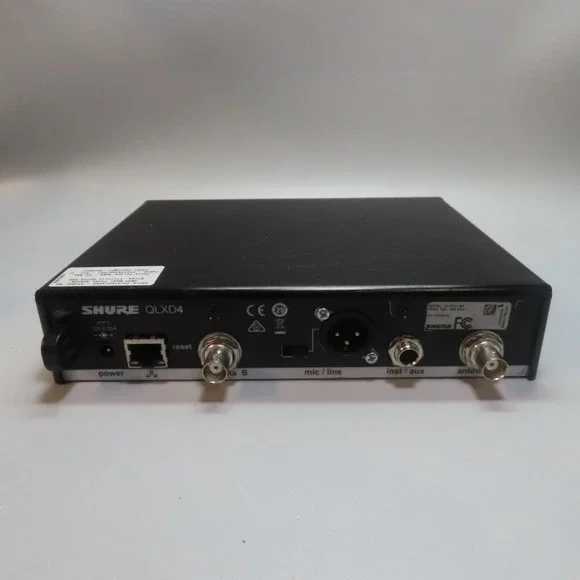 Shure QLXD4 H50 534-598 MHz Wireless Receiver *No Power Supply & Antennas*